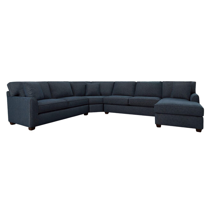 Connections Ocean Flare 4 Piece Right Arm Facing Chaise Wedge Sectional