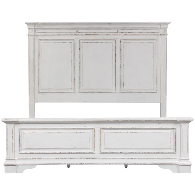 Liberty Furniture | Abbey Park White King Panel Bed