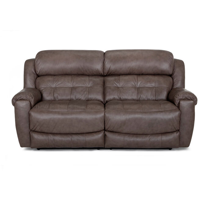Talon Gray Leather Reclining Sofa