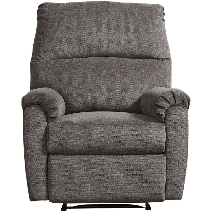 Ashley Furniture | Nerviano Gray Wall Hugging Recliner Chair
