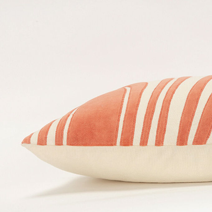 Carnaby Coral Down Filled Lumbar Pillow