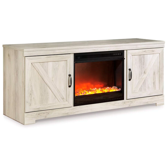 Bellaby Whitewash 63 Inch Fireplace Console