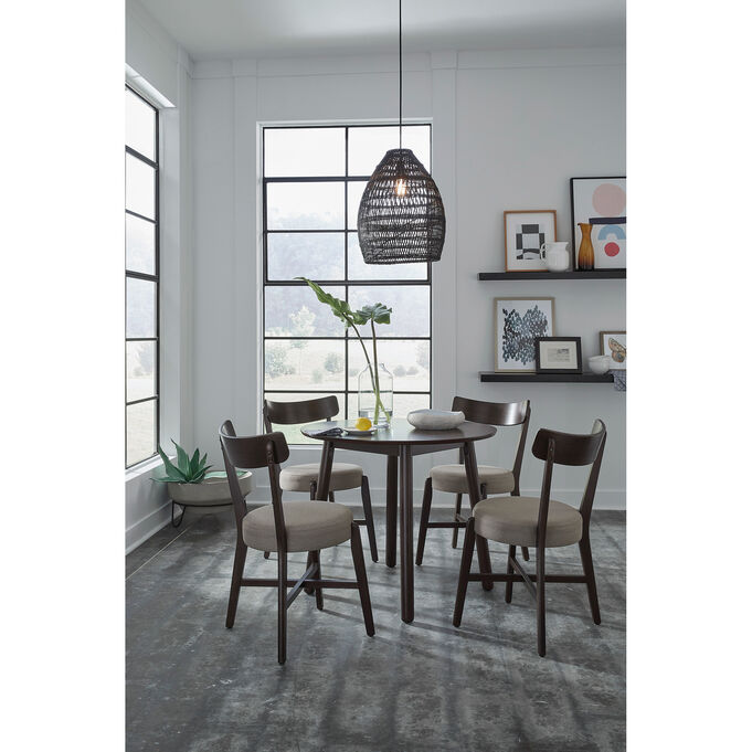 Progressive Furniture | Hopper Coffee Bean 5 Piece Round Dining Set
