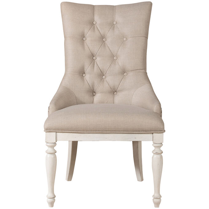Liberty Furniture | Abbey Road White Upholstered Side Chair