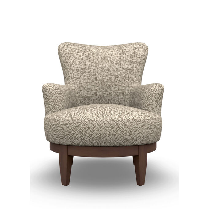 Best Home Furnishings | Justine Linen Swivel Chair