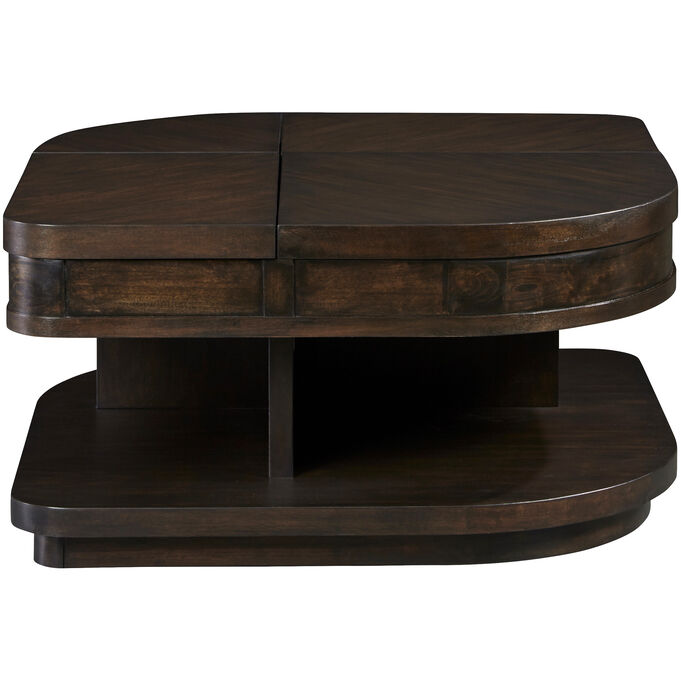 Progressive Furniture | Grove Park Chocolate Wedge Lift Coffee Table