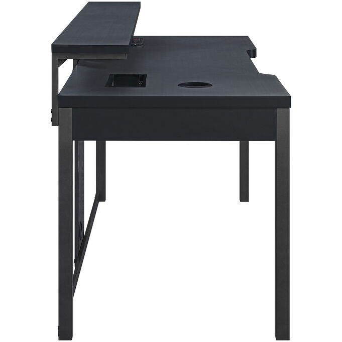 Advancer Black 63 Inch Gaming Desk