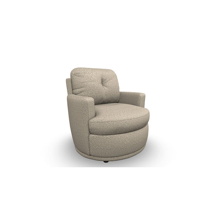 Brodi Linen Swivel Accent Chair