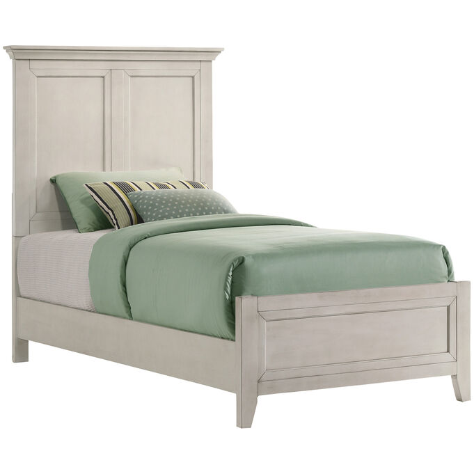 Intercon , San Mateo White Twin Youth Panel Bed