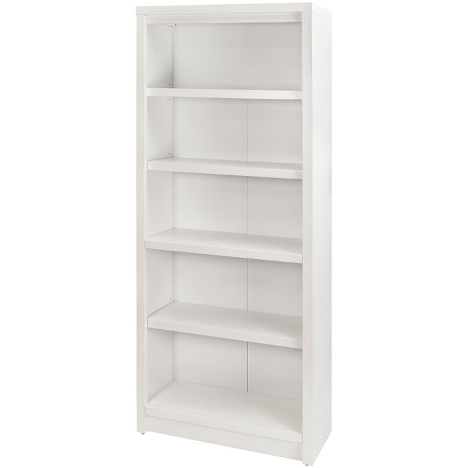 Martin Furniture | Rain White Bookcase