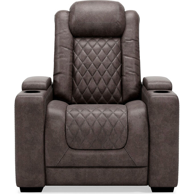 Ashley Furniture | HyllMont Gray Power Recliner Chair