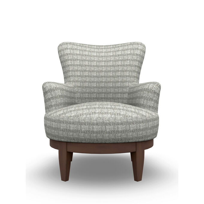 Best Home Furnishings | Justine Driftwood Swivel Chair