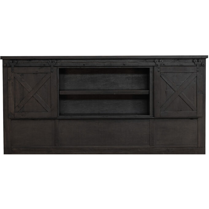 A America , Sun Valley Charcoal King Bookcase Headboard