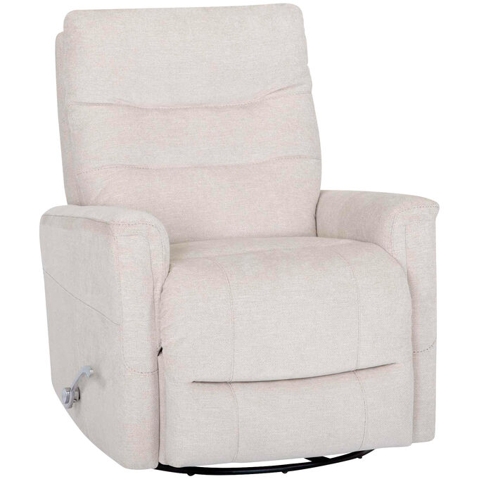 Franklin | Shale Linen Swivel Glider Chair Recliner