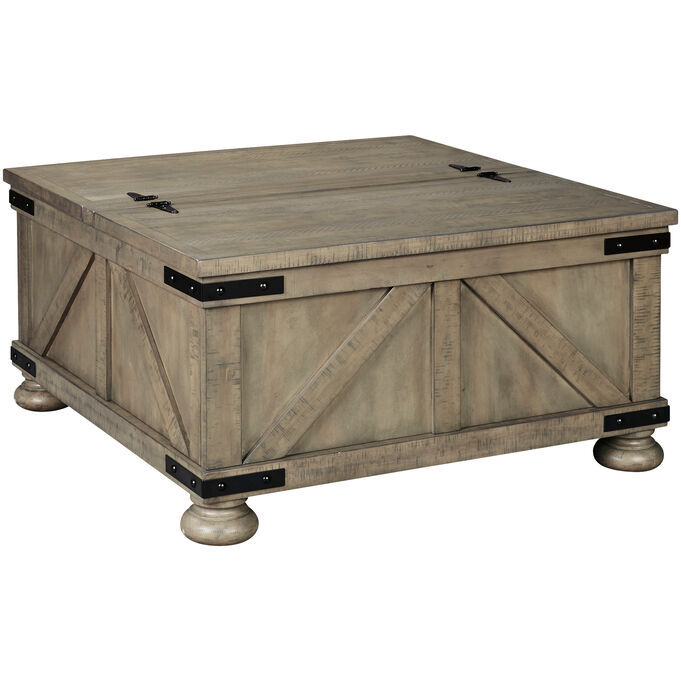 Ashley Furniture | Aldwin Gray Storage Coffee Table