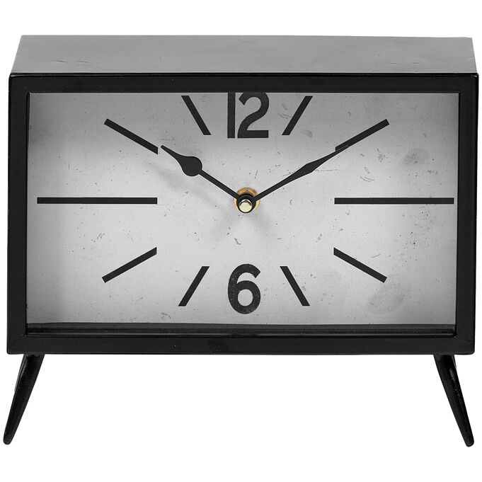 Mercana Furniture & Decor , Lita Black Rectangular Table Clock