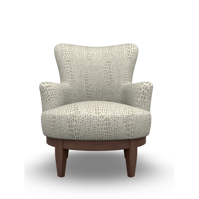 Best Home Furnishings | Justine Ivory Swivel Chair