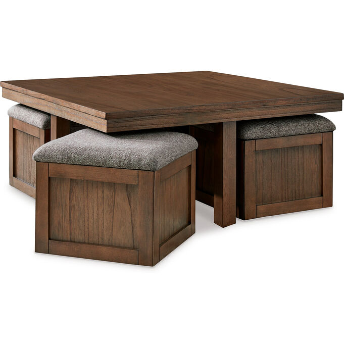 Boardernest Brown Nesting Stool Coffee Table