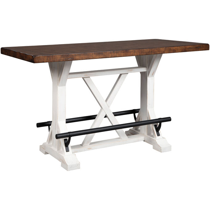 Ashley Furniture | Valebeck White Counter Table