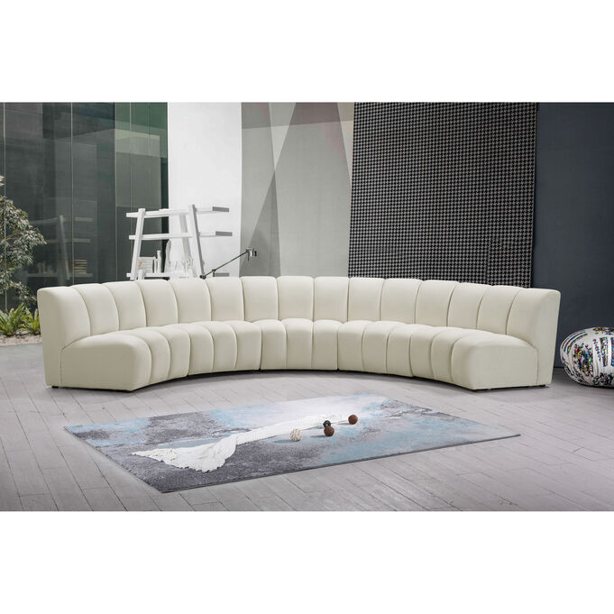 Meridian Furniture , Infinity Cream 5 Piece Modular Sectional