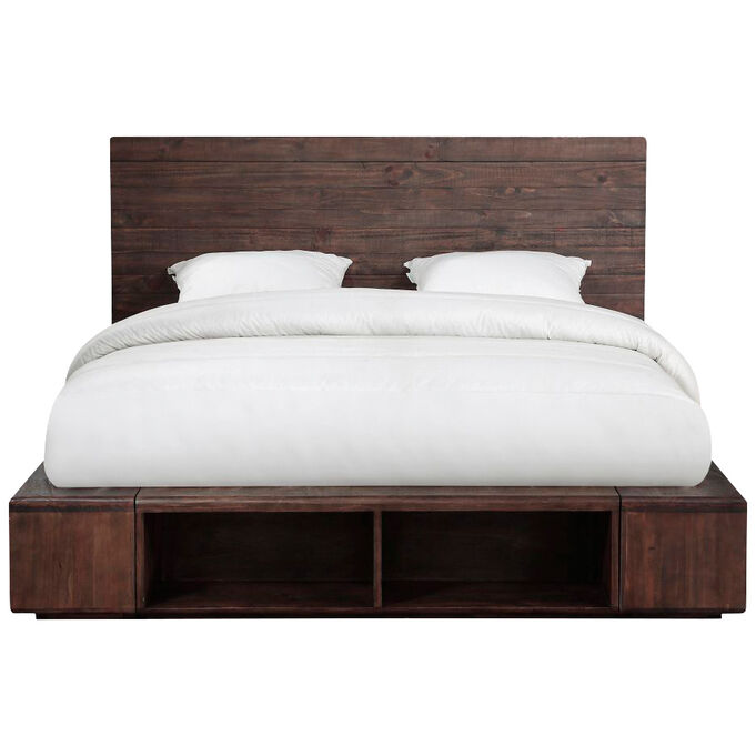 Modus Furniture International | McKinney Espresso Pine Queen Cubby Bed