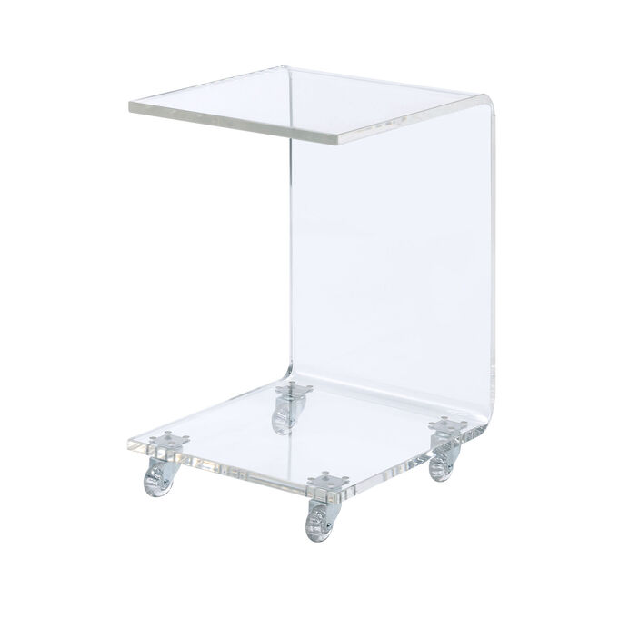 Elements | Iris Clear Snack Table