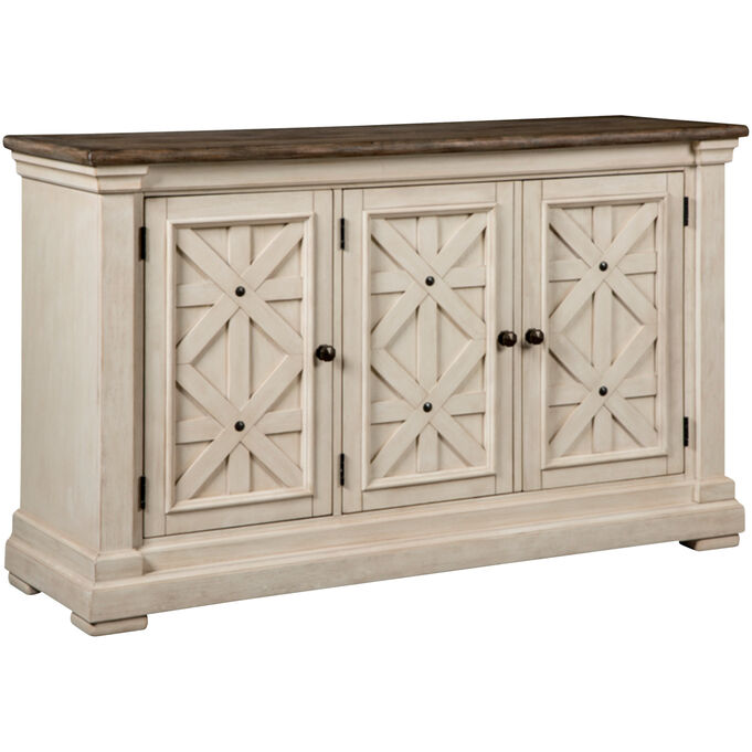 Ashley Furniture , Bolanburg Antique White Server Sideboard Buffet Cabinet