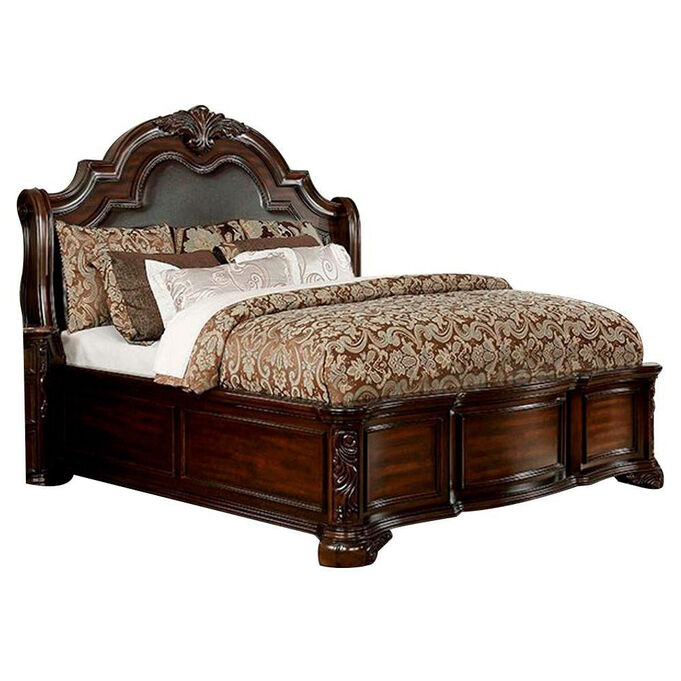 Furniture Of America | Niketas Brown Cherry Queen Bed