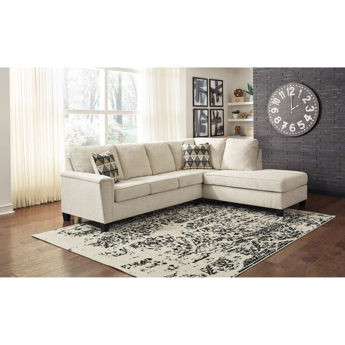 Ashley Furniture , Abinger Natural Right Chaise Sectional Sofa