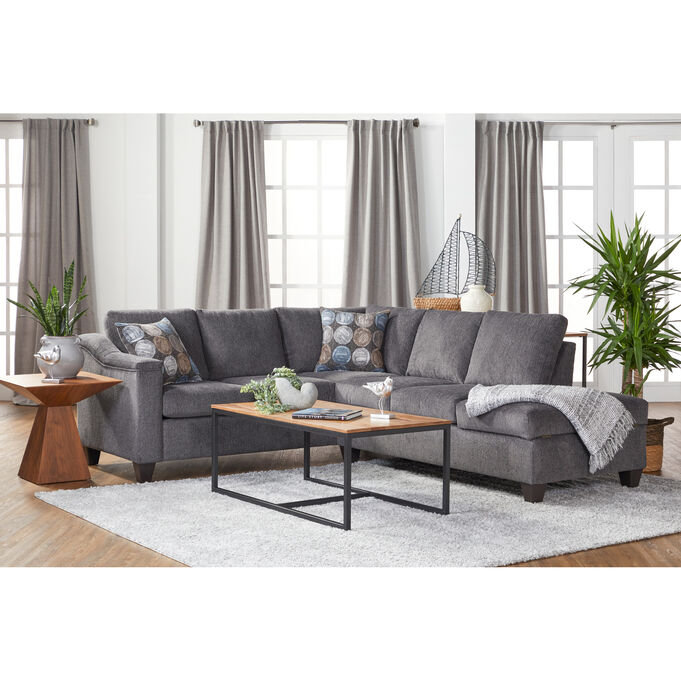 Lake Flannel Right Chaise Sectional