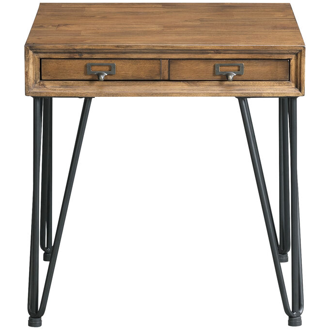 Elements | Boone Light Walnut End Table