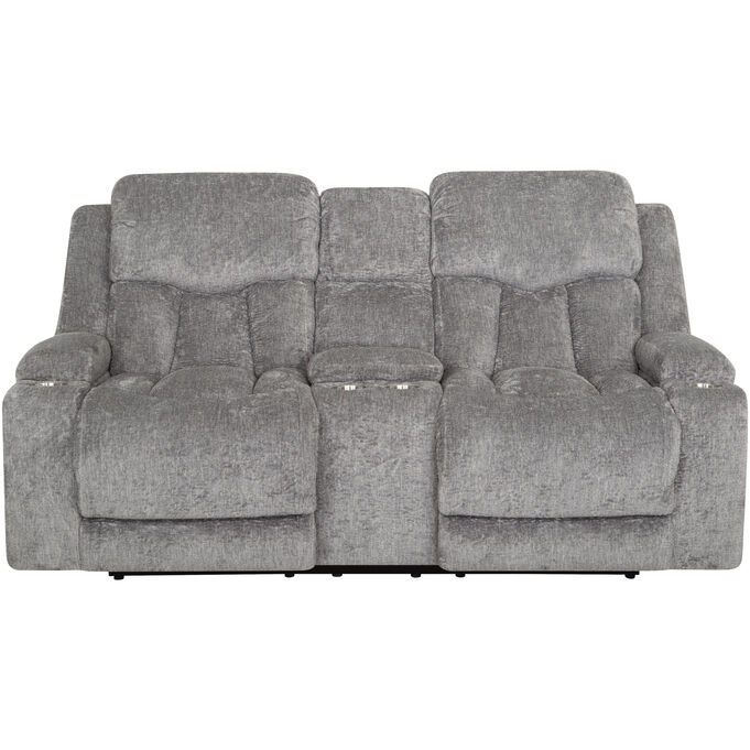 Franklin | Aire Ash Power+ Reclining Console Loveseat Sofa