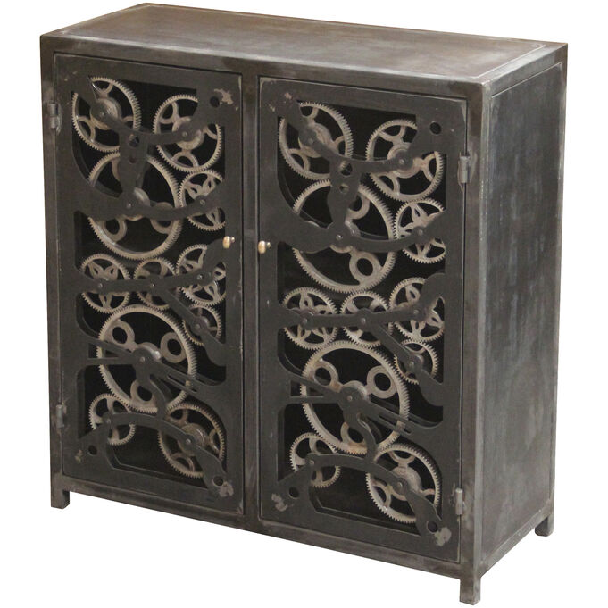 Jaipur Home , Contemporary Classical Gray 2 Door Cabinet