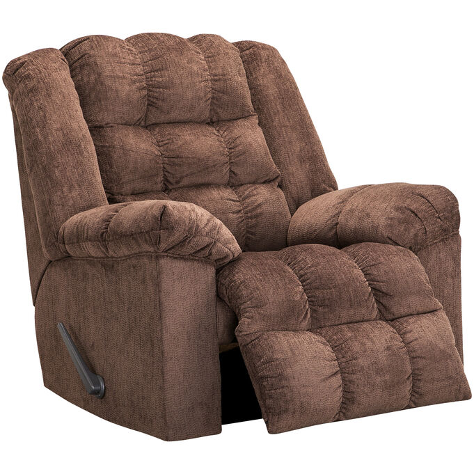 Ashley Furniture | Ludden Cocoa Rocker Recliner Chair