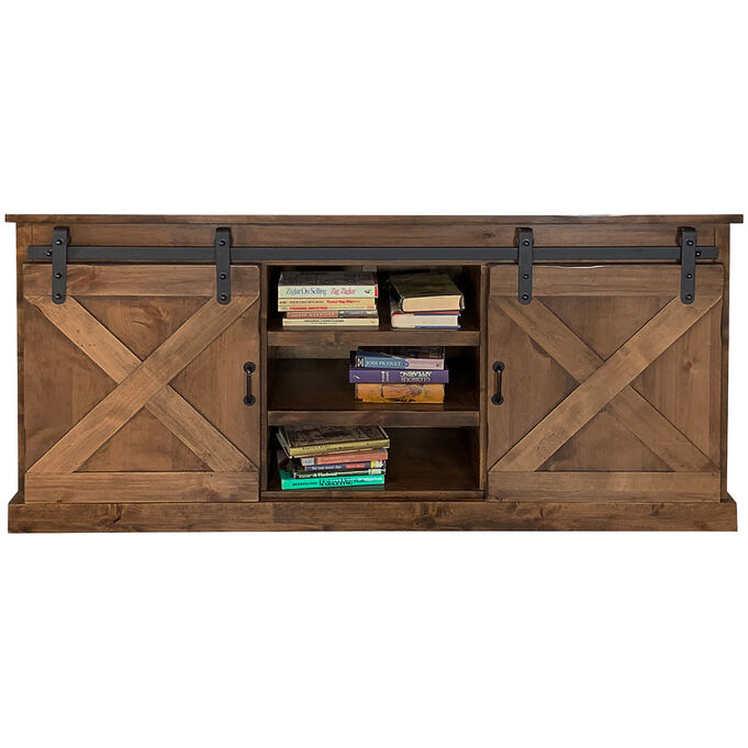 Legends Furniture | Farmhouse Aged Whiskey 66" Console Table