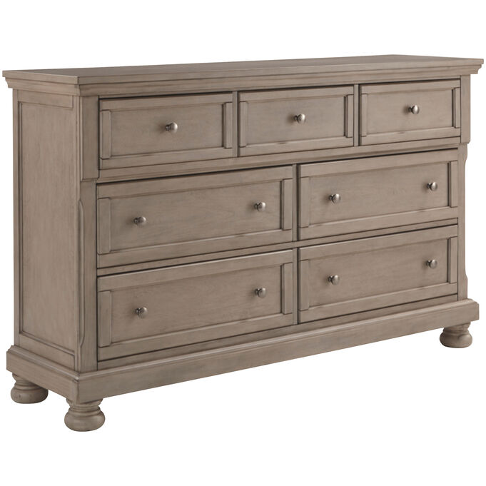 Ashley Furniture | Lettner Light Gray 7 Drawer Dresser