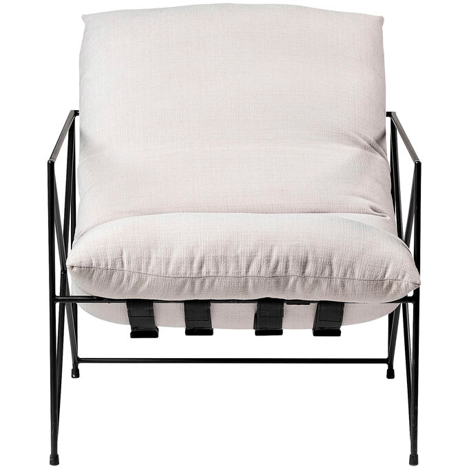 Leonidas Cream Accent Chair
