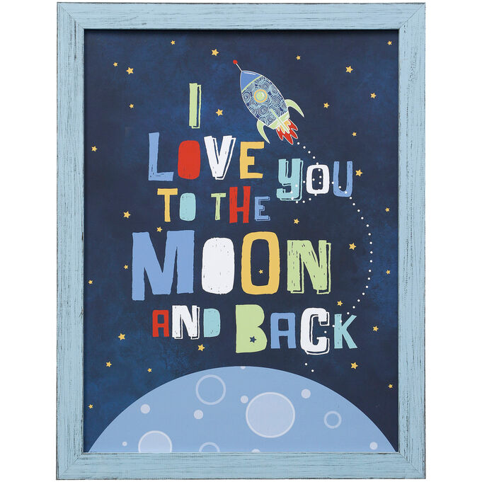 Stylecraft Home Collection , To The Moon Framed Art , Multi-Colored