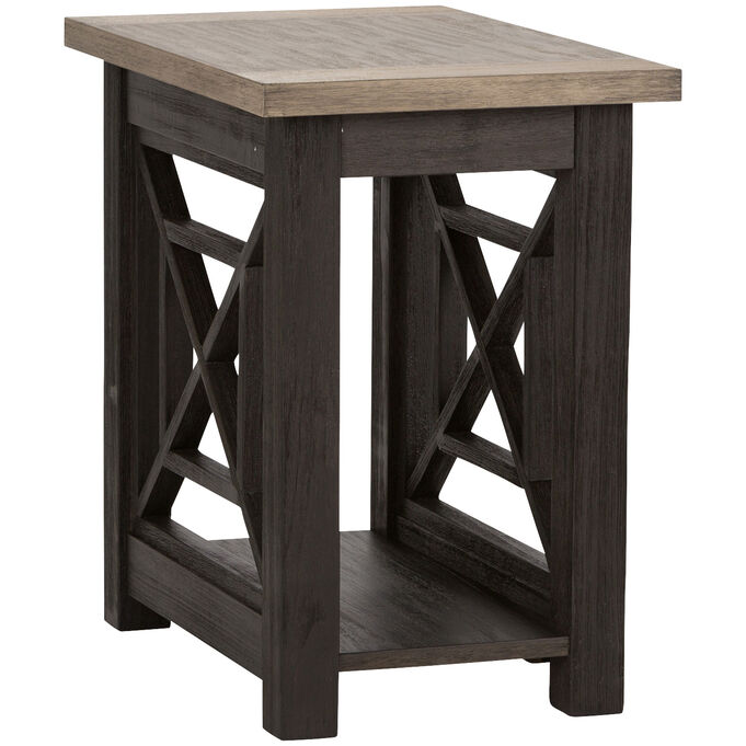 Liberty Furniture , Heatherbrook Charcoal Chairside Table