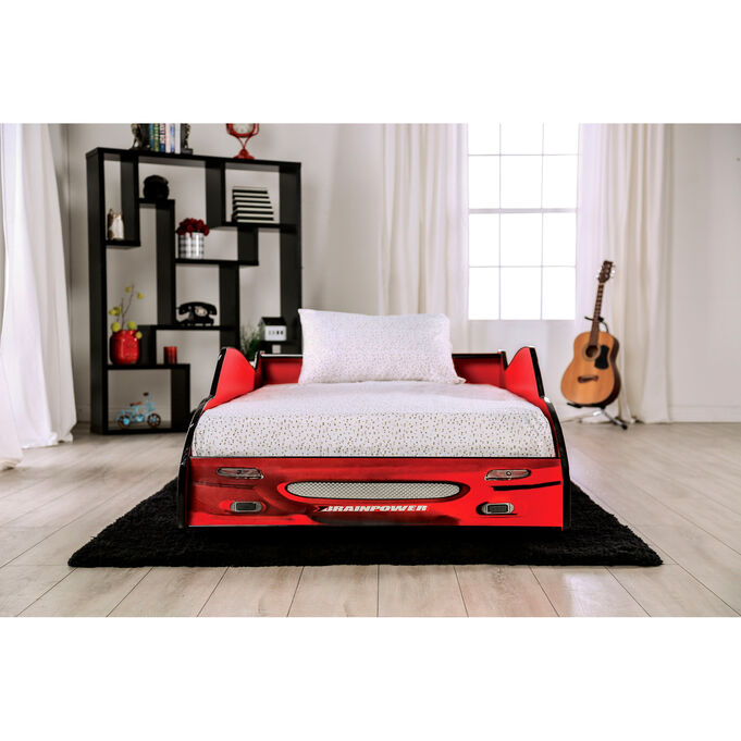 Dustrack Red Twin Bed