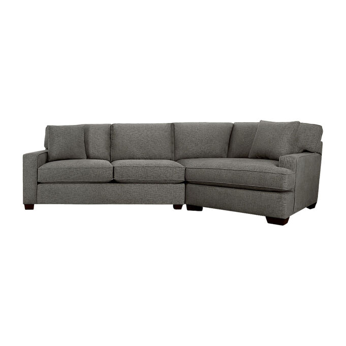 Style Line , Connections Gunmetal Track Right Cuddler Sofa