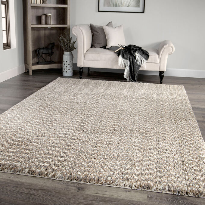 Cotton Tail Solid Beige 9x13 Rug