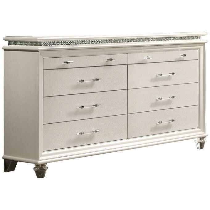 Furniture Of America , Maddie Pearl White Dresser