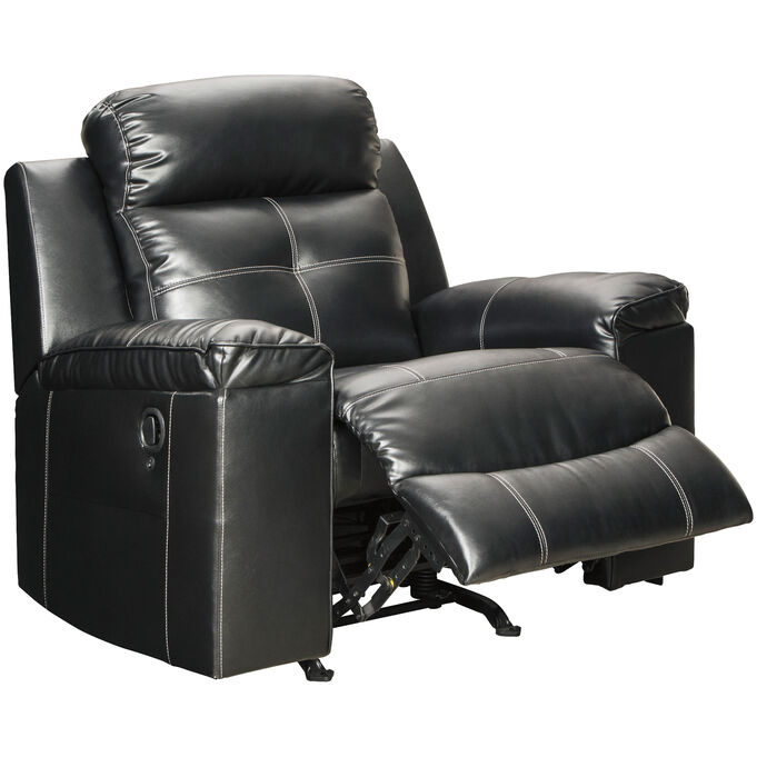 Ashley Furniture | Kempten Black Recliner Chair