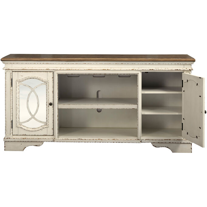 Ashley Furniture | Realyn Chipped White 74" Console