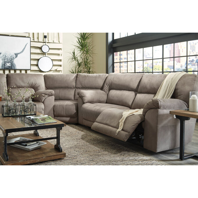 Ashley Furniture | Cavalcade Slate 3 Piece Power Reclining Sectional
