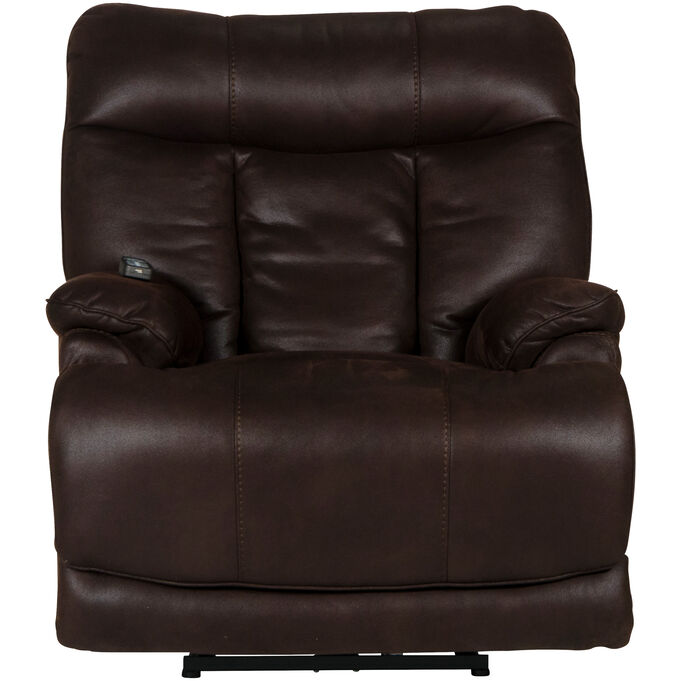 Catnapper , Anders Chocolate Lay-Flat Power Recliner Chair