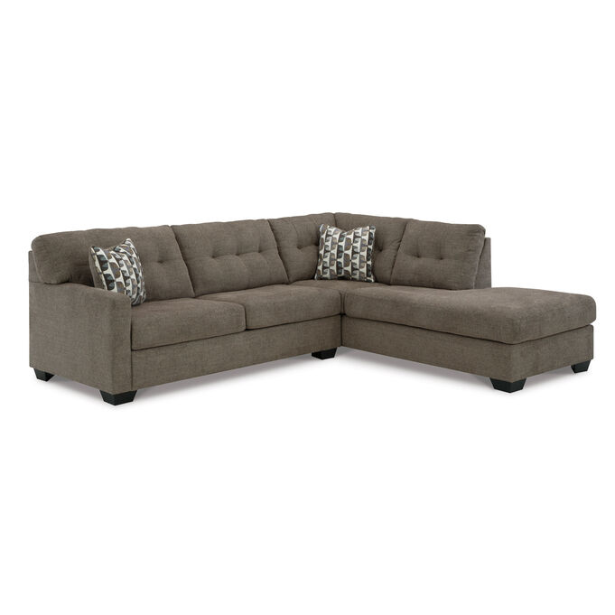 Mahoney Chocolate Right Chaise Sectional