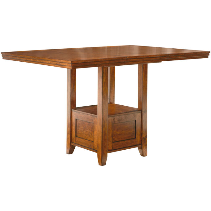 Ashley Furniture | Ralene Medium Brown Counter Dining Table