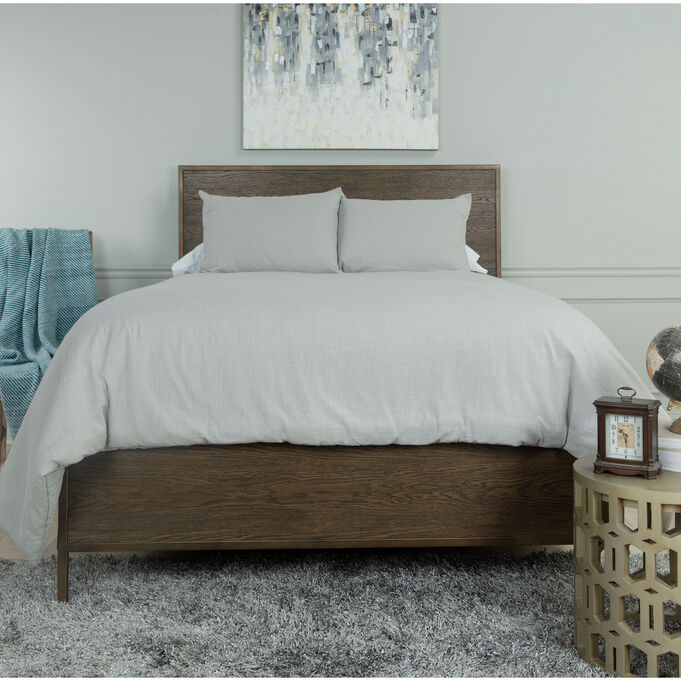 Rizzy Home , Blackberry Grove Gray King Comforter And Shams